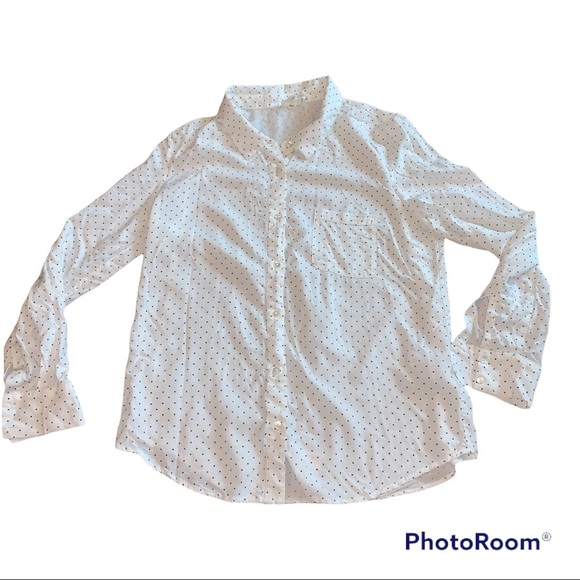 Soft Joie Star & Moon White & Navy Button Down Top Shirt Blouse size Small - Picture 3 of 6